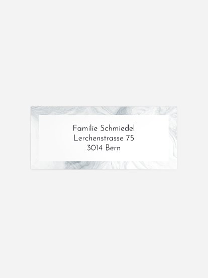 Absenderaufkleber Trauer Zarter Hauch