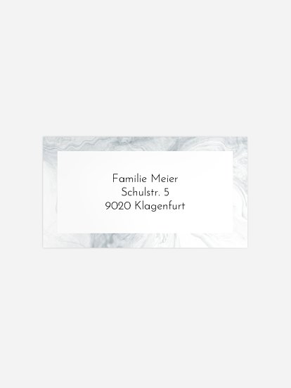 Empfängeraufkleber Trauer Zarter Hauch