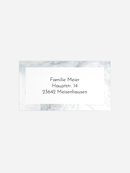 Empfängeraufkleber Trauer Zarter Hauch