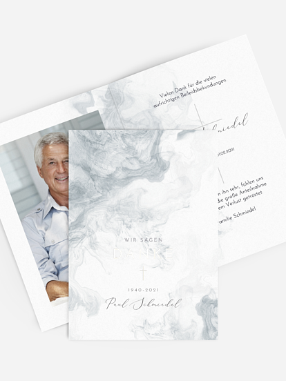 Trauerdanksagung Zarter Hauch