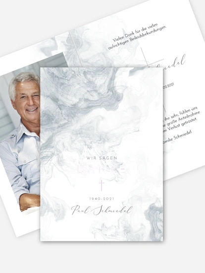 Trauerdanksagung Zarter Hauch