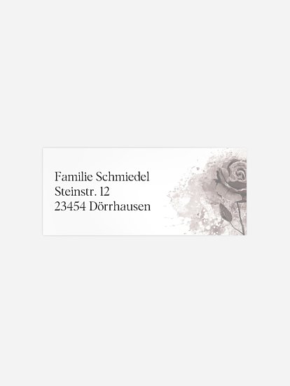 Absenderaufkleber Trauer Sanfter Trost