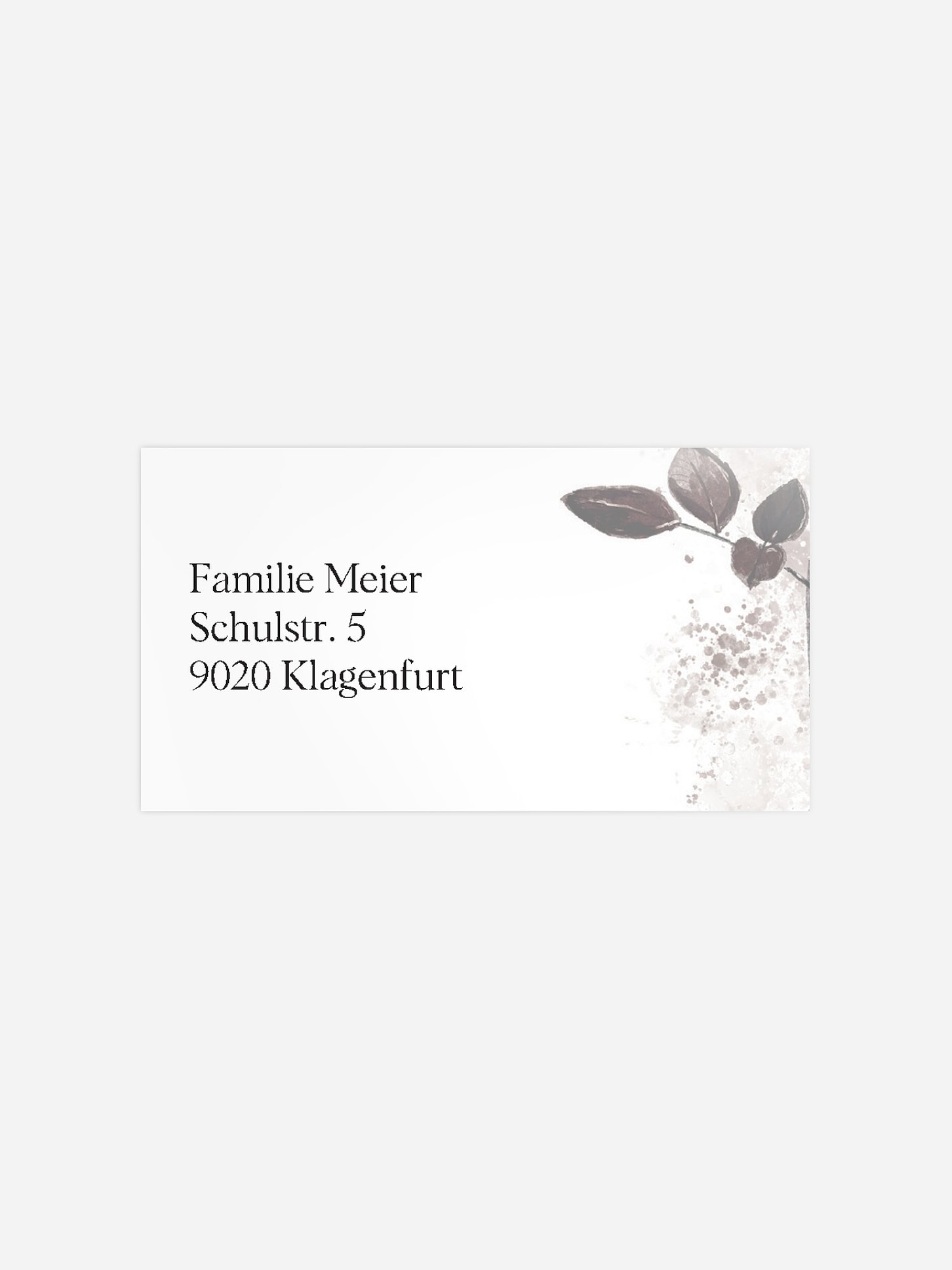 Empfängeraufkleber Trauer Sanfter Trost