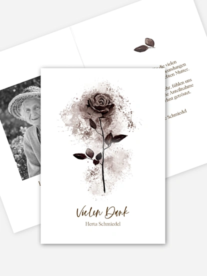 Trauerdanksagung Sanfter Trost