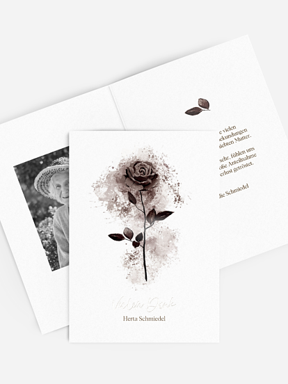 Trauerdanksagung Sanfter Trost