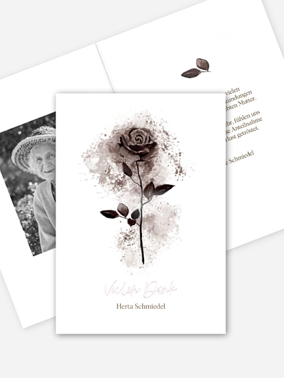 Trauerdanksagung Sanfter Trost