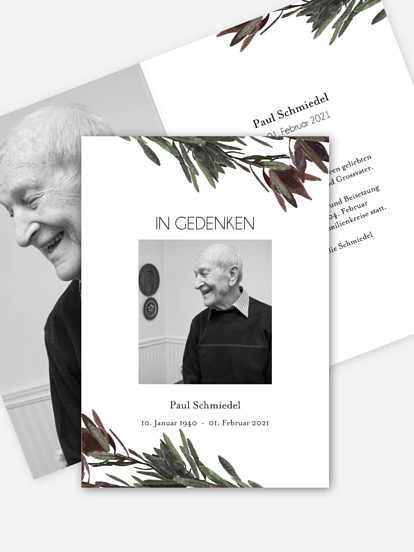 Trauerkarte Endlose Liebe