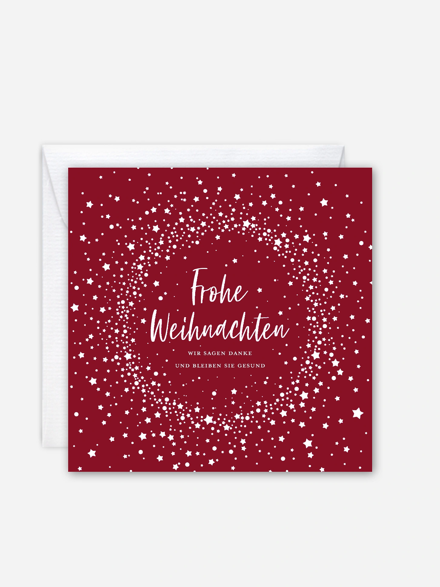 Geschäftliche Weihnachtskarte Weihnachtsnacht Mitarbeiter