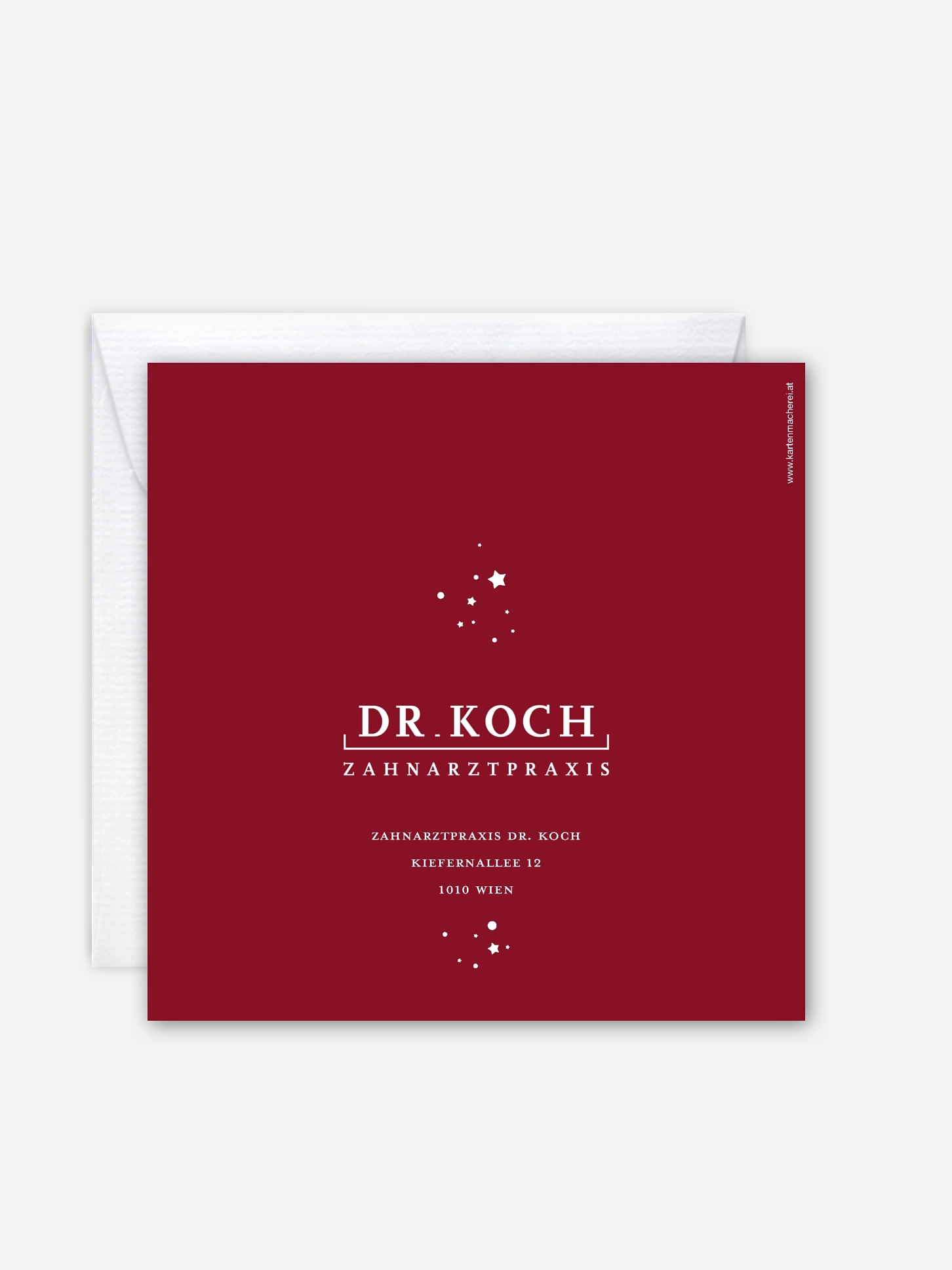 Geschäftliche Weihnachtskarte Weihnachtsnacht Mitarbeiter
