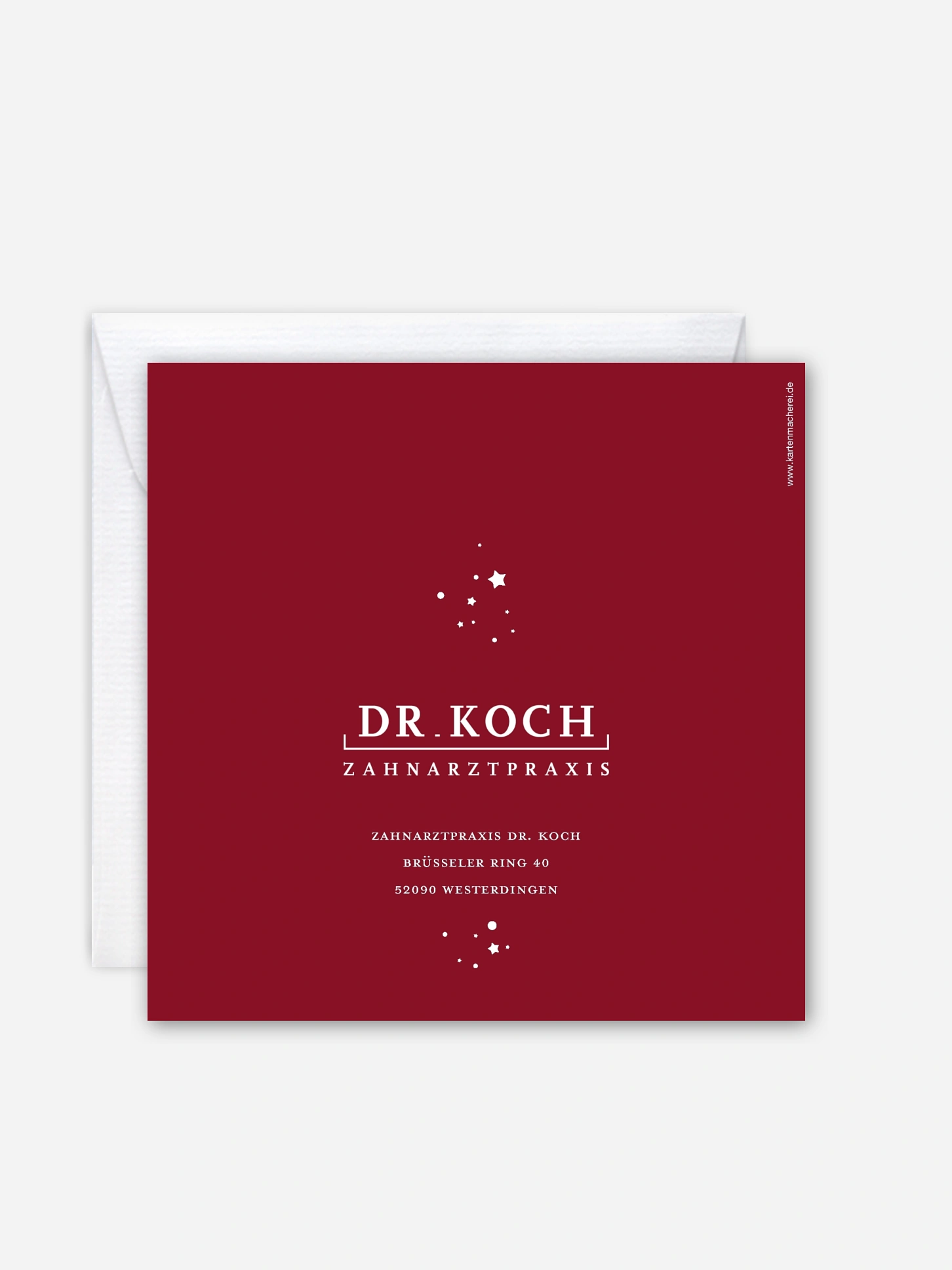 Geschäftliche Weihnachtskarte Weihnachtsnacht Mitarbeiter
