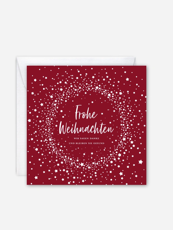 Geschäftliche Weihnachtskarte Weihnachtsnacht Mitarbeiter