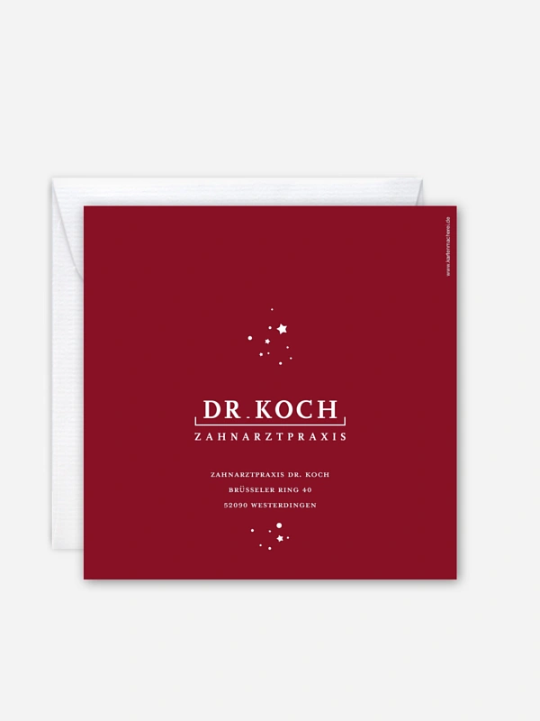 Geschäftliche Weihnachtskarte Weihnachtsnacht Mitarbeiter