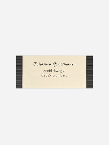 Absenderaufkleber Geburtstag Tonband