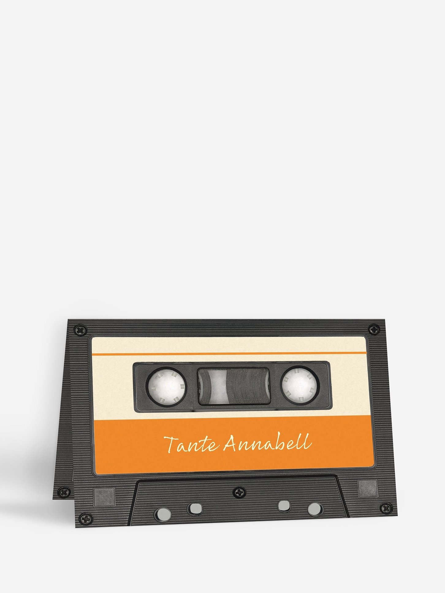 Tischkarte Geburtstag Tonband