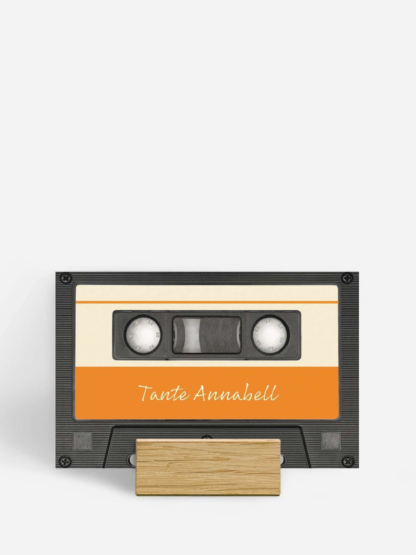 Tischkarte Geburtstag Tonband