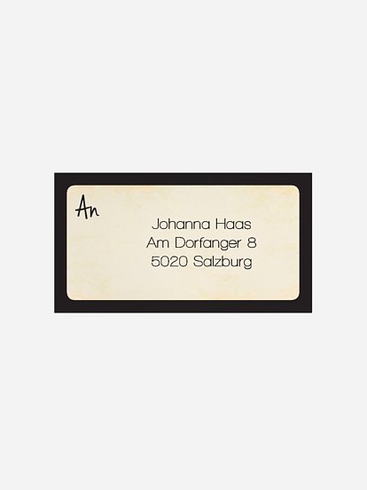 Empfängeraufkleber Geburtstag Tape