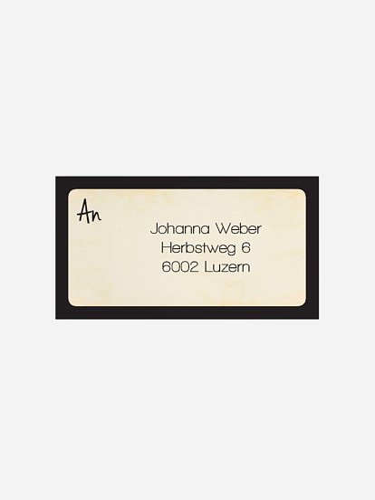 Empfängeraufkleber Geburtstag Tape