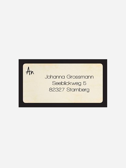 Empfängeraufkleber Geburtstag Tape