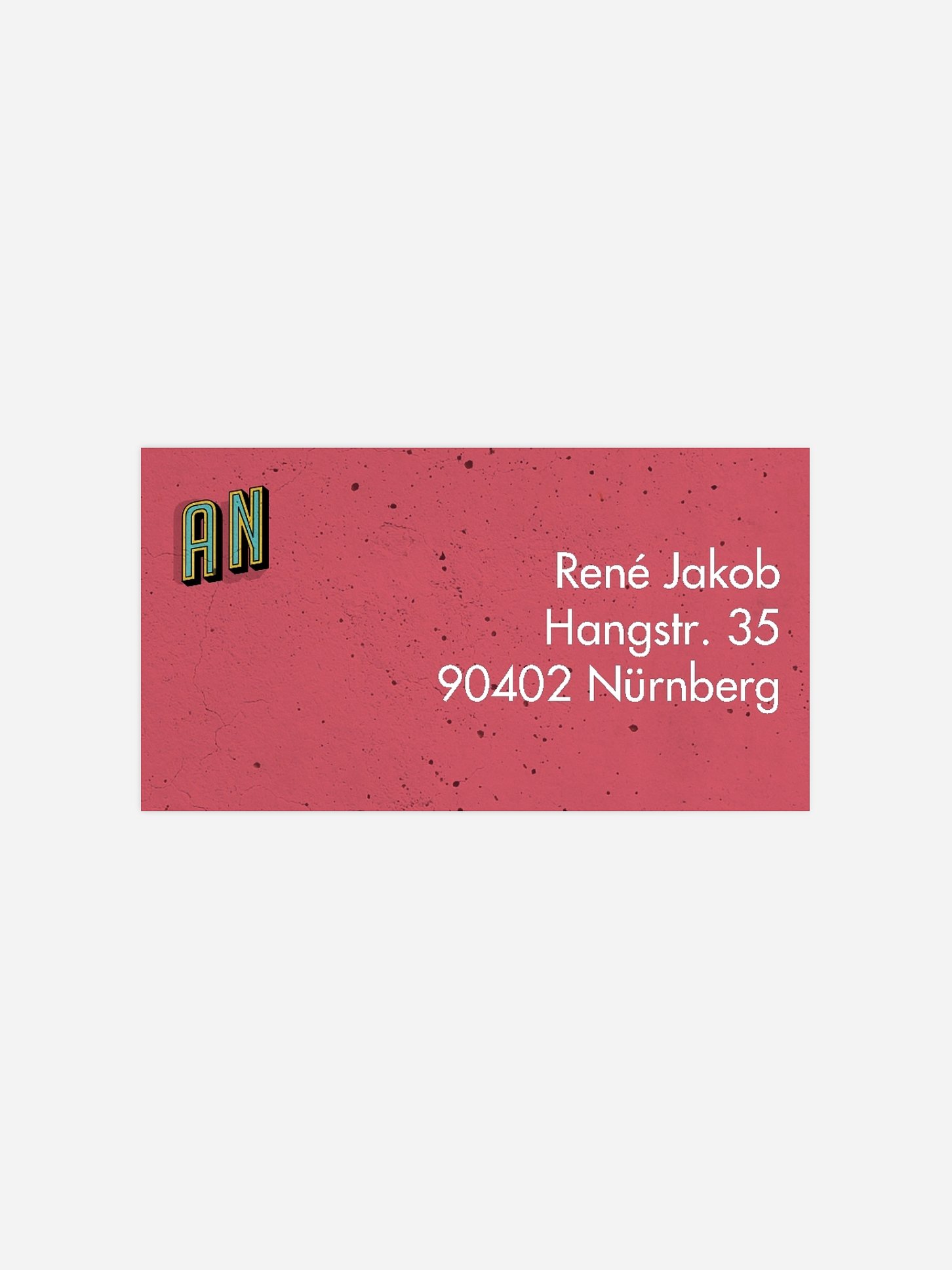 Empfängeraufkleber Geburtstag Retro Number