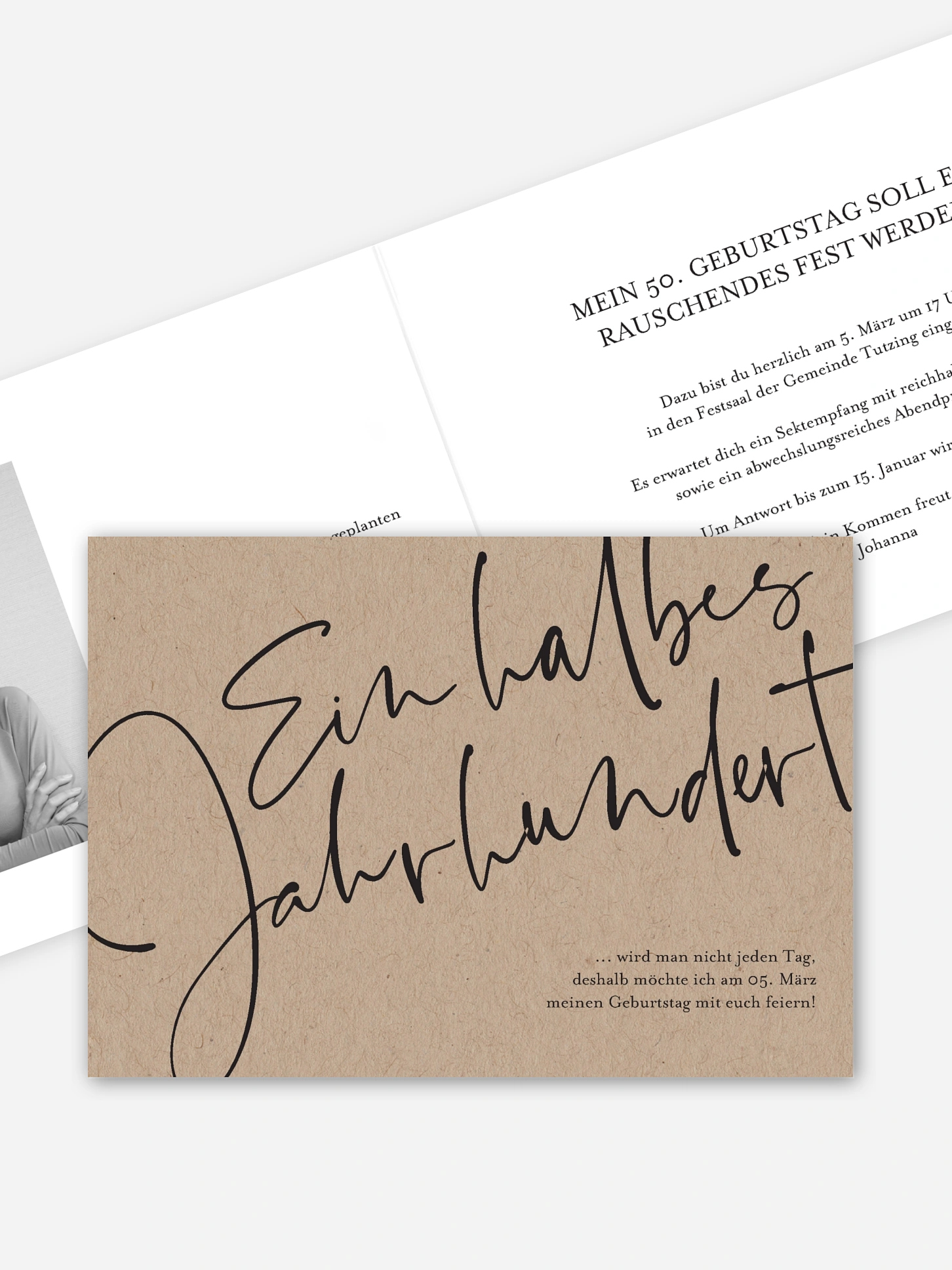 Einladung 50. Geburtstag Halbes Jahrhundert