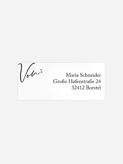 Absenderaufkleber Geburtstag Neues Jahrzehnt