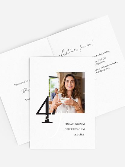 Einladung 40. Geburtstag Neues Jahrzehnt