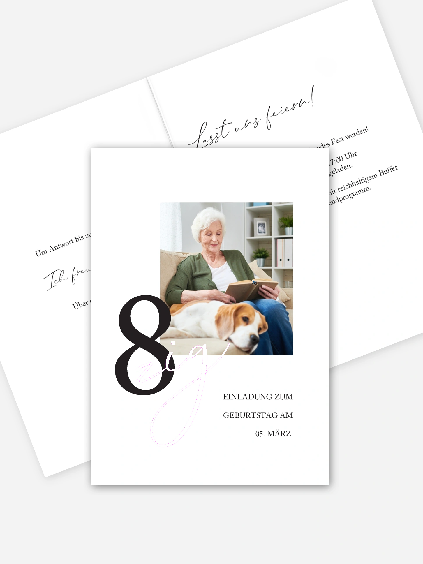 Einladung 80. Geburtstag Neues Jahrzehnt