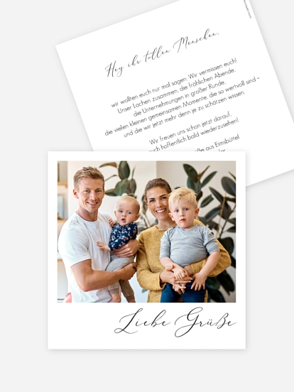 Grußkarte Lieber Gruß