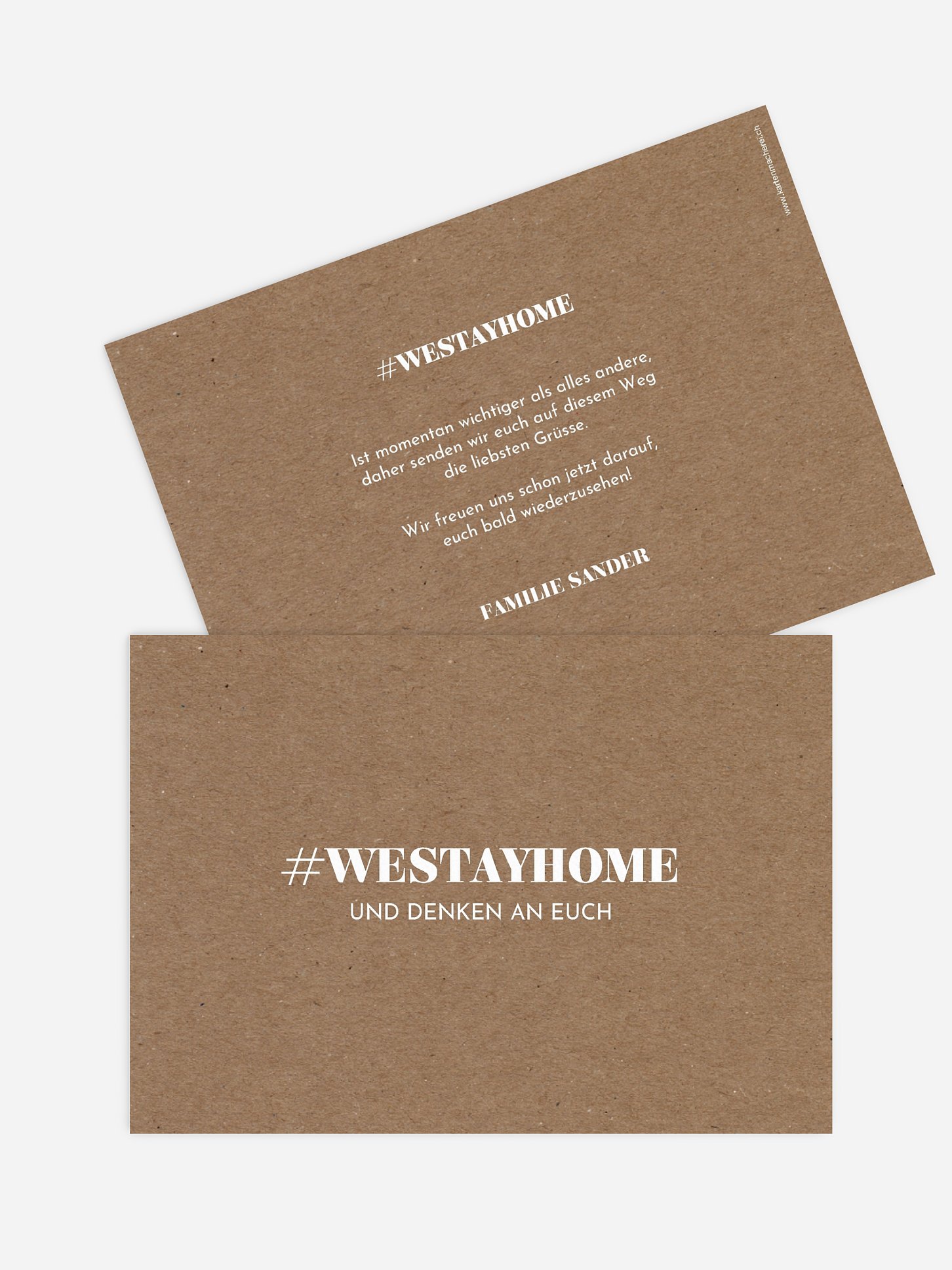 Grußkarte Westayhome