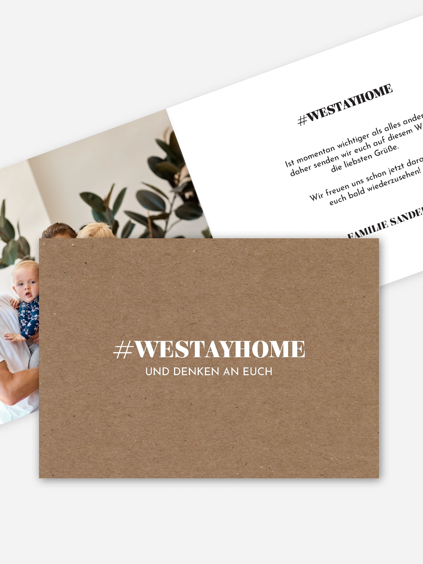 Grußkarte Westayhome