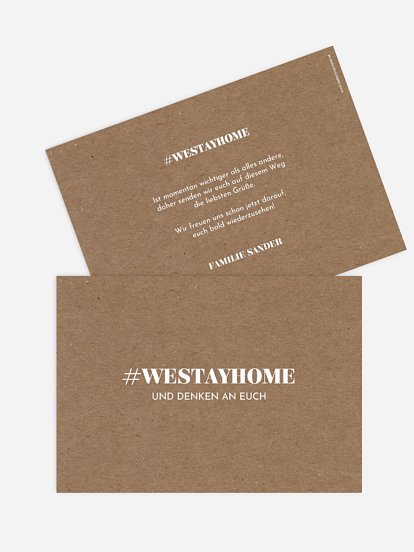 Grußkarte Westayhome
