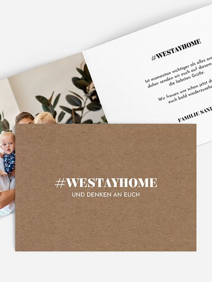 Grußkarte Westayhome