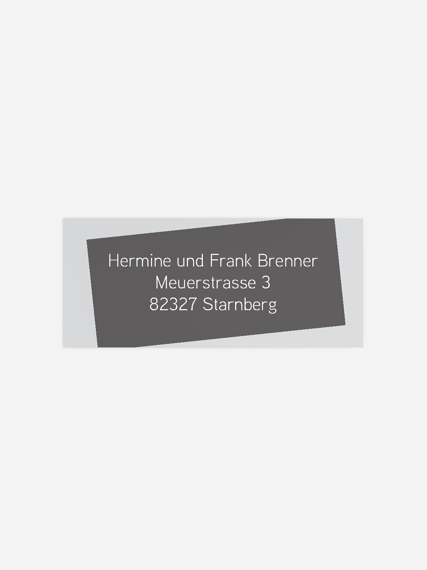 Absenderaufkleber Umzug Umgezogen