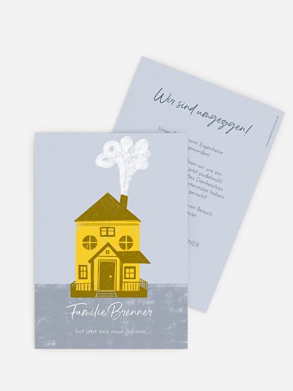 Umzugskarte Unser neues Haus