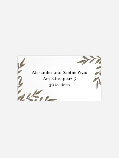 Empfängeraufkleber Umzug Sweet Home