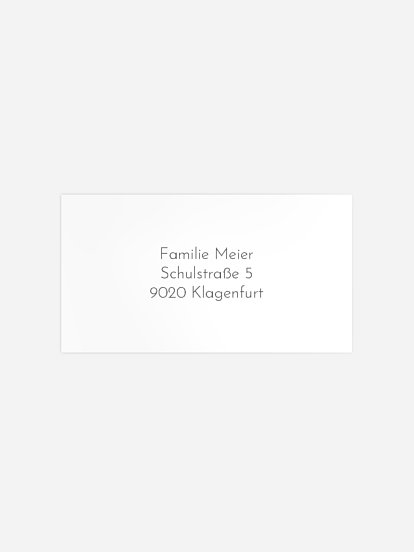 Empfängeraufkleber Trauer Fichtenwald