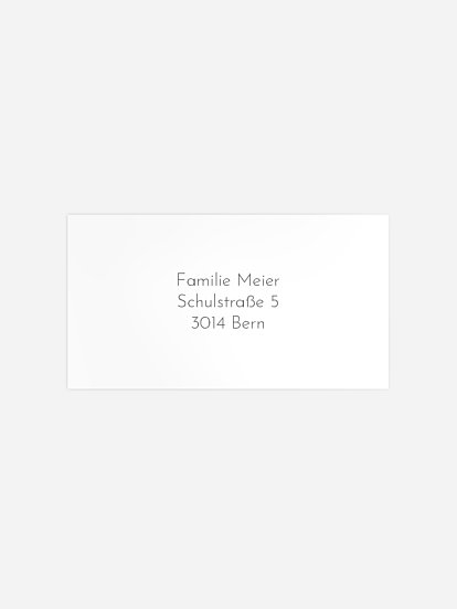 Empfängeraufkleber Trauer Fichtenwald