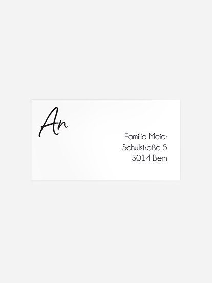 Empfängeraufkleber Trauer Blüte der Erinnerung