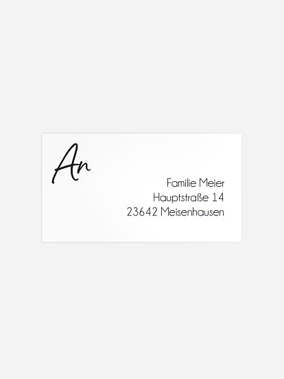 Empfängeraufkleber Trauer Blüte der Erinnerung