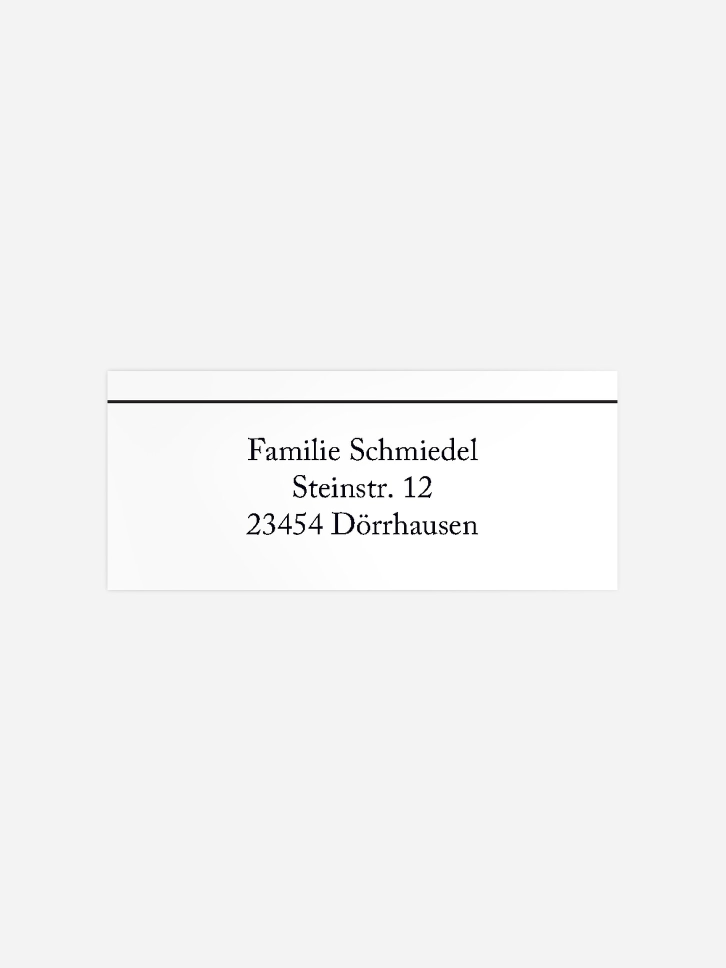 Absenderaufkleber Trauer Zarter Abschied
