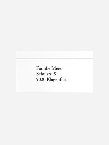 Empfängeraufkleber Trauer Zarter Abschied