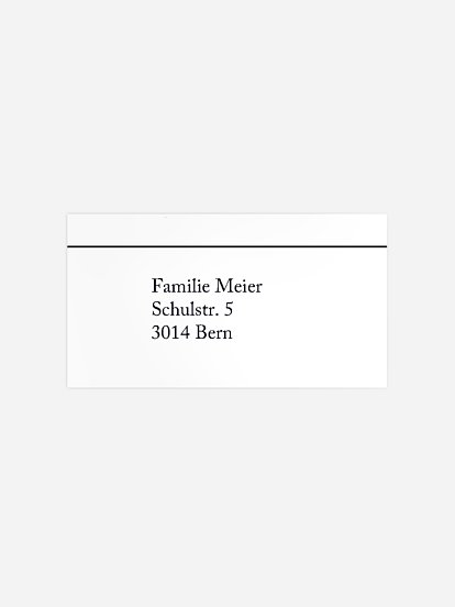 Empfängeraufkleber Trauer Zarter Abschied