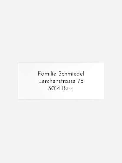 Absenderaufkleber Trauer Ewiger Frieden