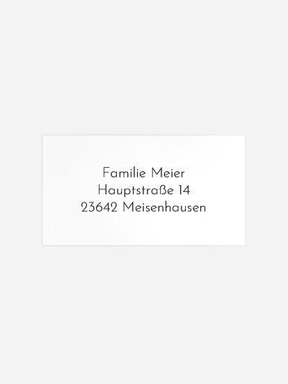 Empfängeraufkleber Trauer Ewiger Frieden