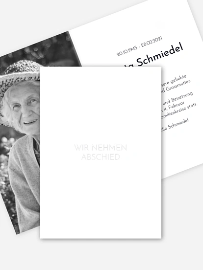 Trauerkarte Ewiger Frieden