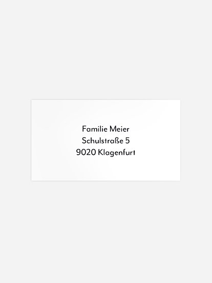 Empfängeraufkleber Trauer Letzte Reise