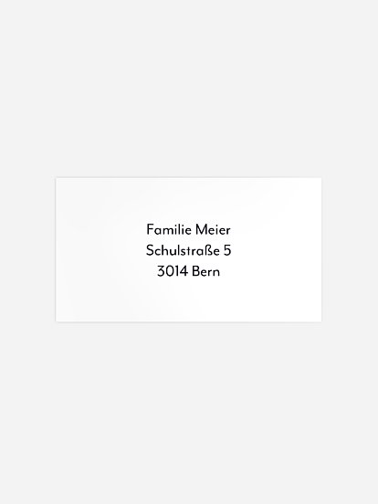 Empfängeraufkleber Trauer Letzte Reise