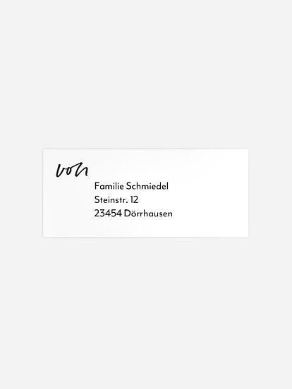 Absenderaufkleber Trauer Bis in alle Ewigkeit