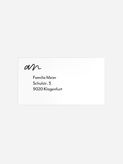 Empfängeraufkleber Trauer Bis in alle Ewigkeit