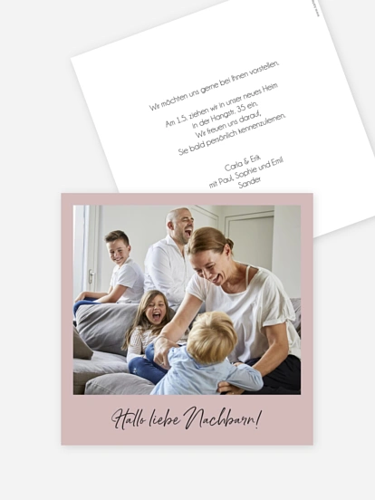 Grußkarte Wir sagen Hallo
